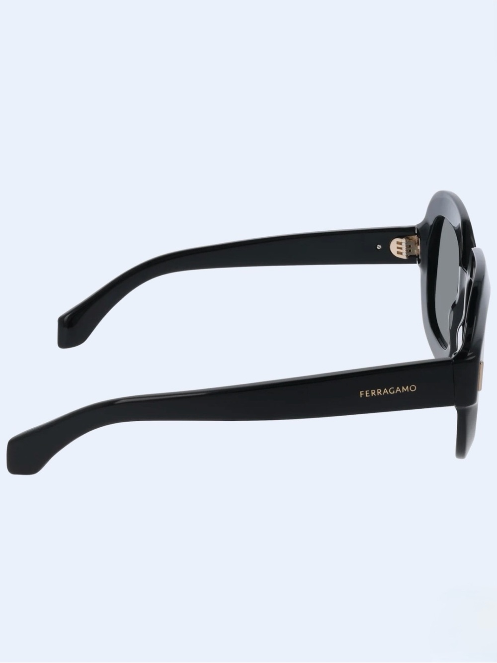 New Salvatore Ferragamo SF2068SE 001 Women's Black Square Sunglasses - Picture 4 of 5